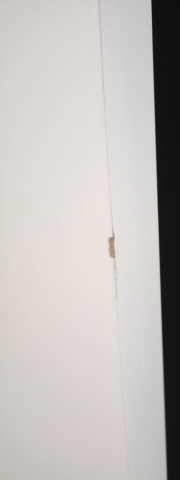Дверь Scandi S белый RAL 9003 №1296: Царапины, скол.