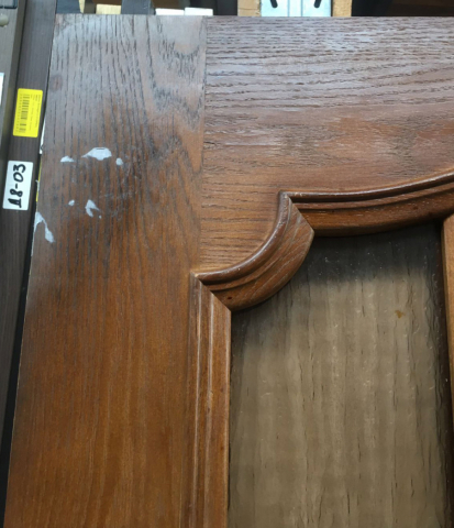 Дверь Выставочный образец орех №649: Мелкие потертости, царапины
